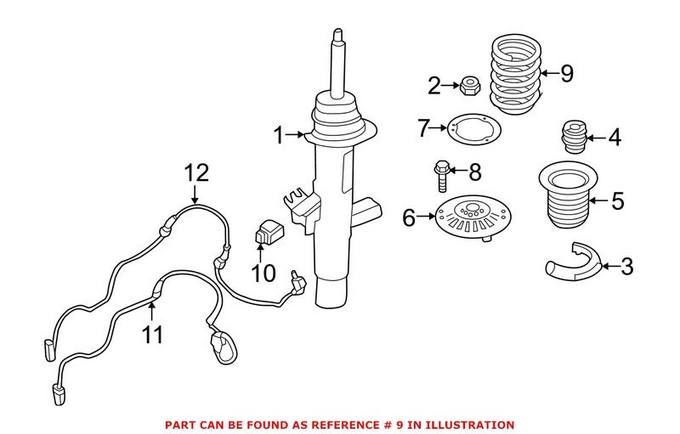 BMW Coil Spring - Front 31336865634